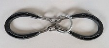 Vintage Diamond Hot Forged Horseshoe Ring Puzzle Brain Teaser 000 PL Metal Toy