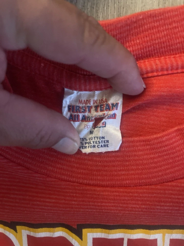 Camiseta Vintage Años 90 University Of Louisville Cardinals Hombre’s Talla Mediana Foto 4 de 4