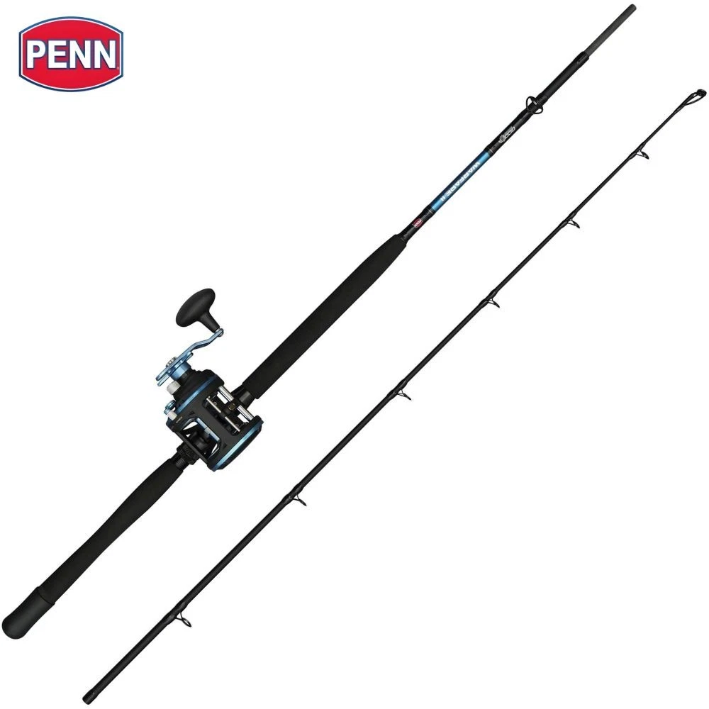 PENN All-Round Boat Fishing Rod-Level Wind Reel Combo WARFARE II 7ft 20-30lb