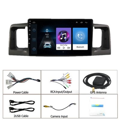 For 2003-08 Toyota Corolla Stereo Radio Head Unit Android 11 GPS Wifi Player 9''
