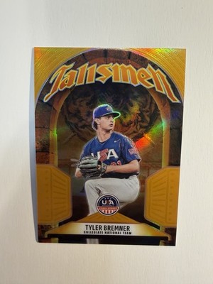 2026 Panini Stars And Stripes Tyler Bremner Talismen GOLD /10 Rookie RC