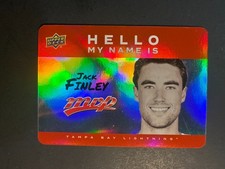 2025-26 Upper Deck MVP Hockey Hello My Name is #HNI-6 Jack Finley Tampa Bay