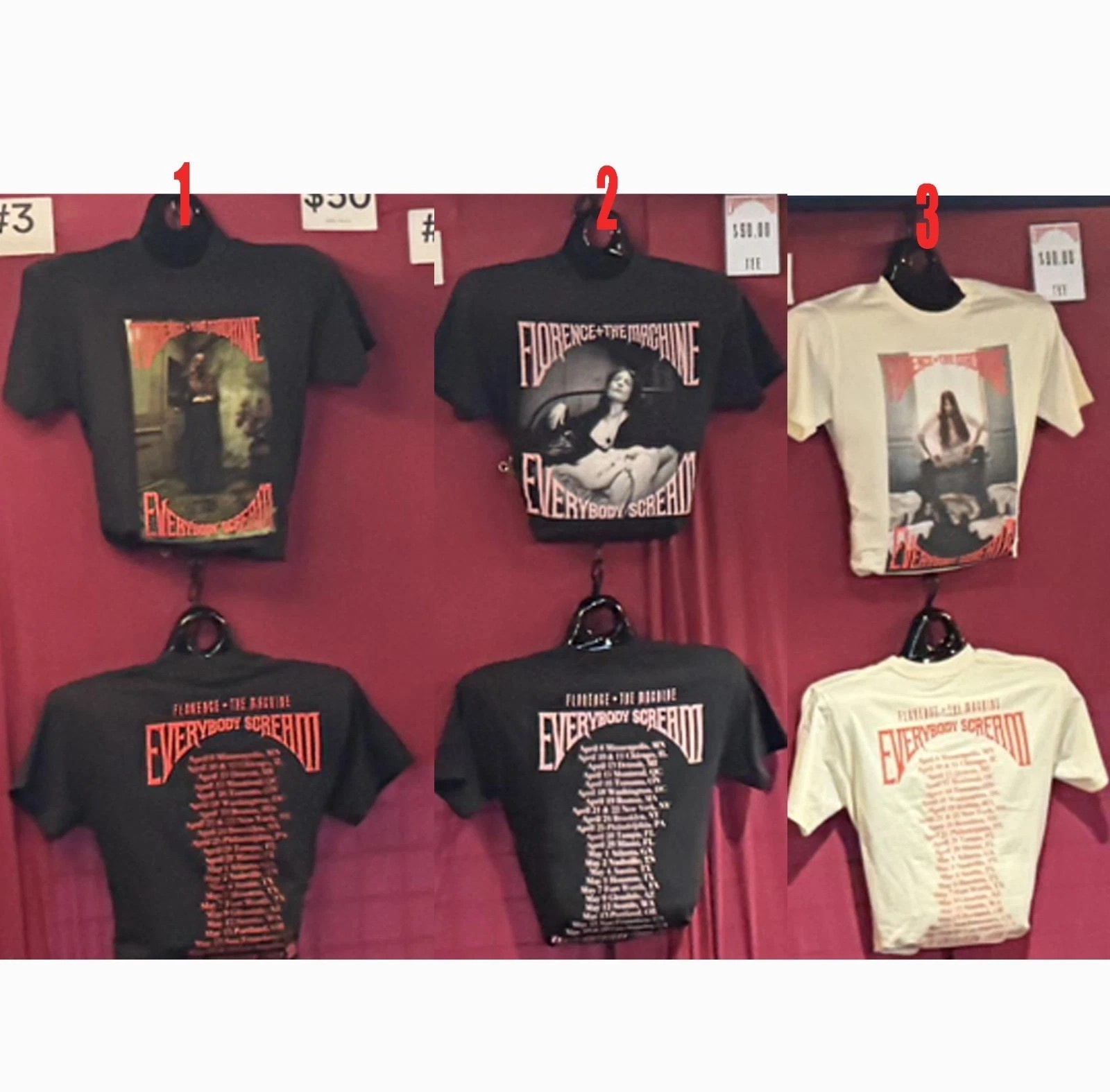 Florence And The Machine 2026 Everybody Scream North America Tour T-shirt