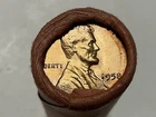 OBW 1958 P LINCOLN WHEAT CENT PENNY ROLL UNCIRCULATED ORIGINAL BANK WRAPPED ROLL