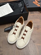 ZEGNA Triple Stitch Men's Luxury Sneakers   Brand New with Tags  Box