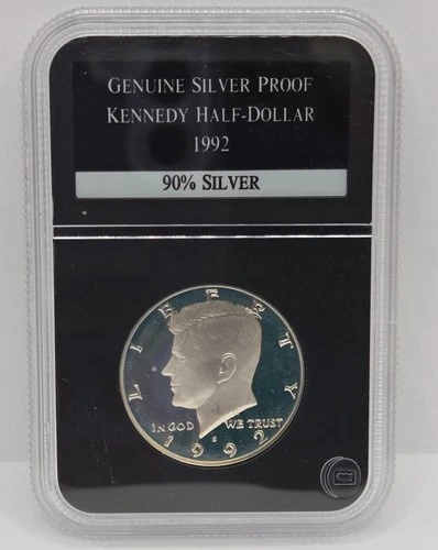 1992 S Silver Proof Kennedy Half Dollar - PCS Stamps & Coins