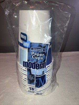 DC9MW032015AGI AJM 9 Oz. ModernWare Paper Cup (15-Count) Vintage wax cups 