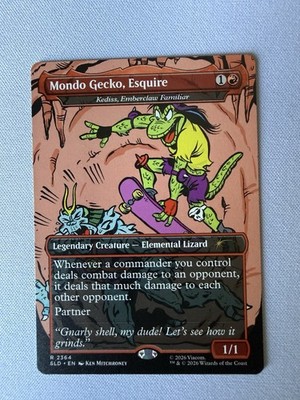 Mondo Gecko, Esquire #2364 FOIL TMNT Secret Lair x Mighty Mutanimals NM MTG ENG