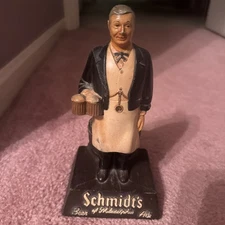 Vintage Schmidt's Of Philadelphia Beer Metal Bottle Holder Beer Man With 2 Beers