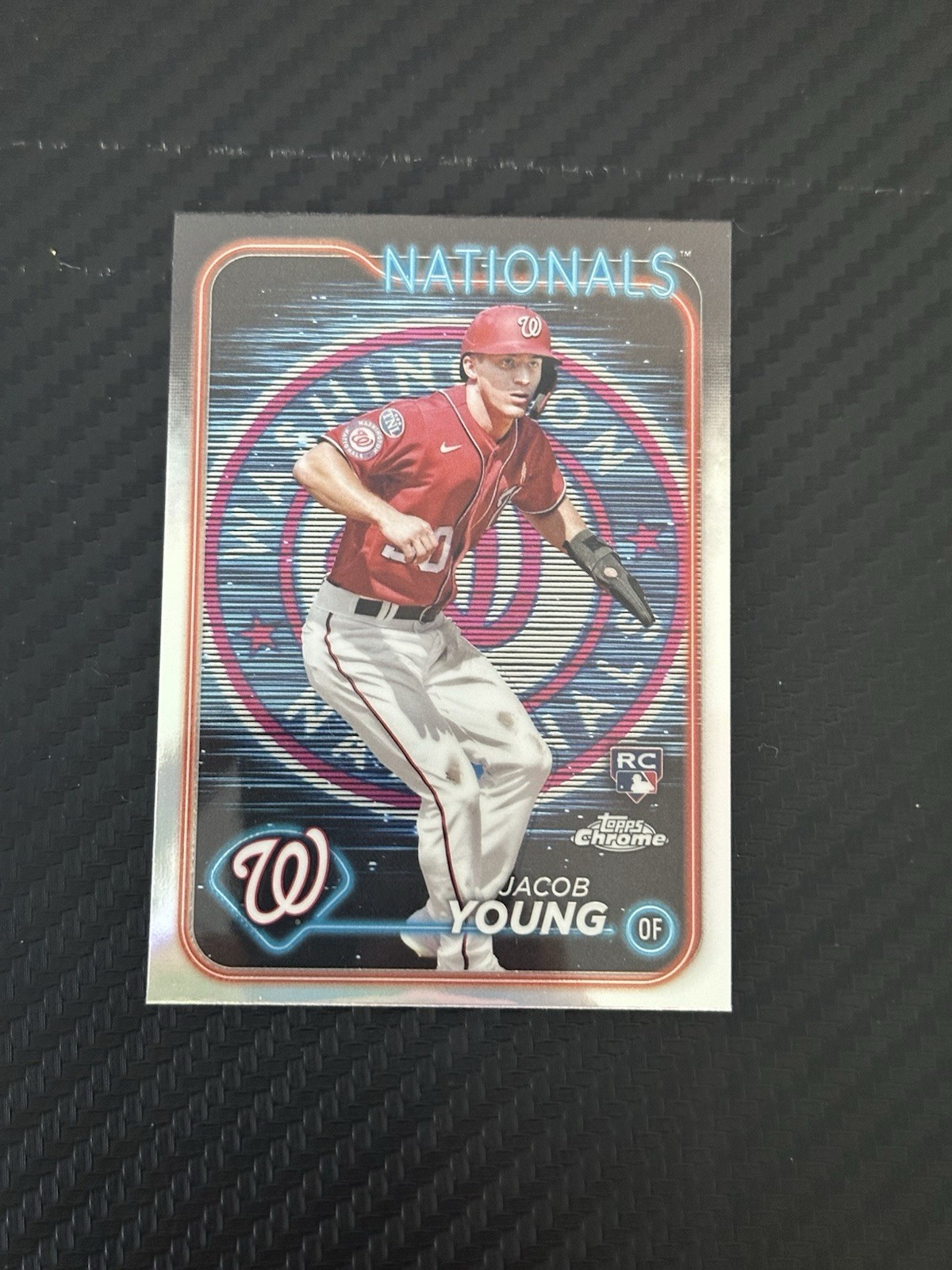 2024 Topps Chrome - Jacob Young #264 Lightboard Logo Refractor (RC)