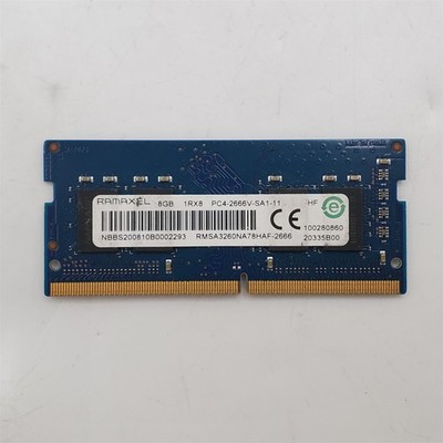 RAMAXEL 8GB DDR4 1RX8 PC4-2666V Laptop RAM RMSA3260NA78HAF-2666