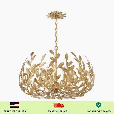 Crystorama Broche 6-Light Chandelier - Gold