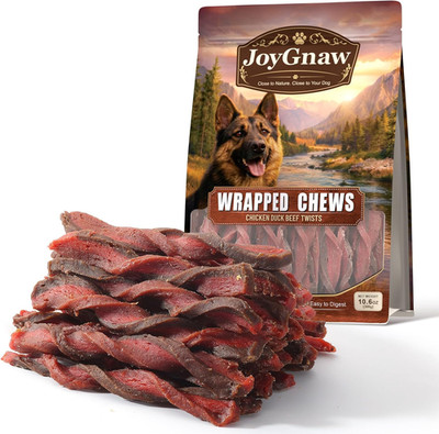 Dog Treats Chicken Duck Beef Jerky Twists 10.6 Oz