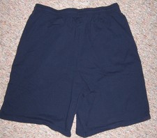 Men's Champion Navy Blue Shorts Cotton Pockets Drawstring Authentic XL NWT