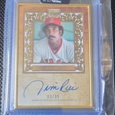 ⚾️ Topps 2025 Gilded Gold Framed Hall of Famer Autograph Jim Rice /99 Red Sox ⚾️