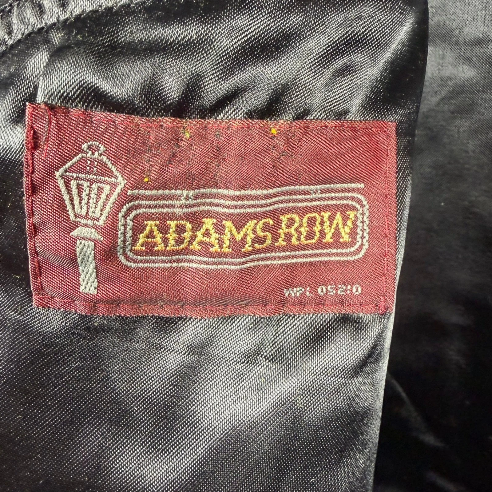 Adams Row Mens 42S Vintage 100% Wool Overcoat Navy Blue Made in Yugoslavia - product detail image 4