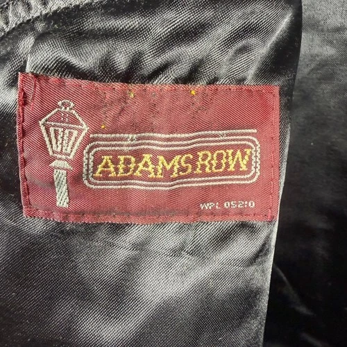 Adams Row Mens 42S Vintage 100% Wool Overcoat Navy Blue Made in Yugoslavia image 4