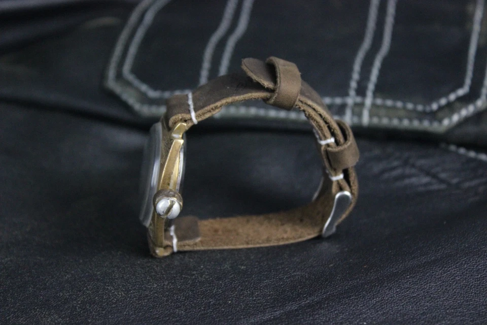 Reloj Steampunk ZiM 2602 USSR Exclusivo Reloj Único Hecho a Mano Correa de Cuero Foto 4 de 4