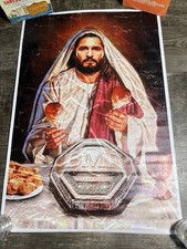 BMF Champ Jorge Masvidal La Calle Jesús Lienzo Arte Póster Lienzo 24 X 16