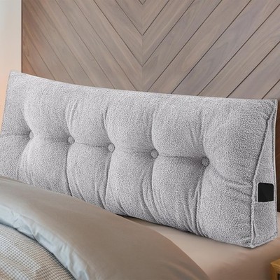 qik Triangular Headboard Wed Pillow Fleece Barest Bedside Cush