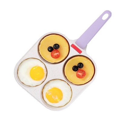 Nonstick Egg Frying Pan,4-Cup Divided Grill Pan Omelet Pan with Ergonomic Han...