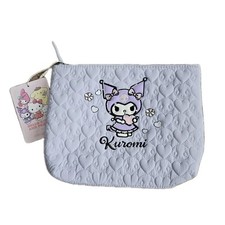 Kuromi Quilted Cosmetic Bag Travel Bag Sanrio Primark Lavender Purple New w/Tag
