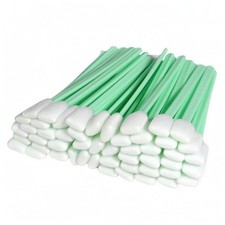 200 Pieces Schaumstoff-Reinigungsst&auml;bchen Gr&uuml;n-Wei&szlig; Schaumstofftupfer 12,7 Cm