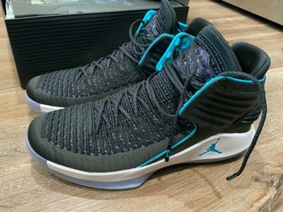 New NIKE AIR JORDAN XXXII 32 ''CEO'' BLACK RAPID TEAL AA1253-016 Men's Sz 10.5
