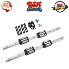 600MM Linear Rail 2PCS HGR15 Linear Guide Rail HGH15 Linear Slide Rail with 4PCS