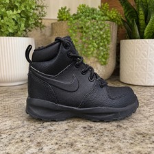 Nike Manoa LTR Boots Shoes TD BQ5374-001 Black Toddler Kids Size 10C