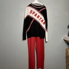 SNL Will Ferrell Spartans Cheerleader Uniform Costume Agent Large Funny Saturday