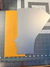 Corrugated Aluminum Paper 6 Pack for HO model train modeling