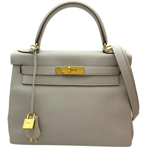 HERMES Kelly 28 Handbag W Stamp #OKB255
