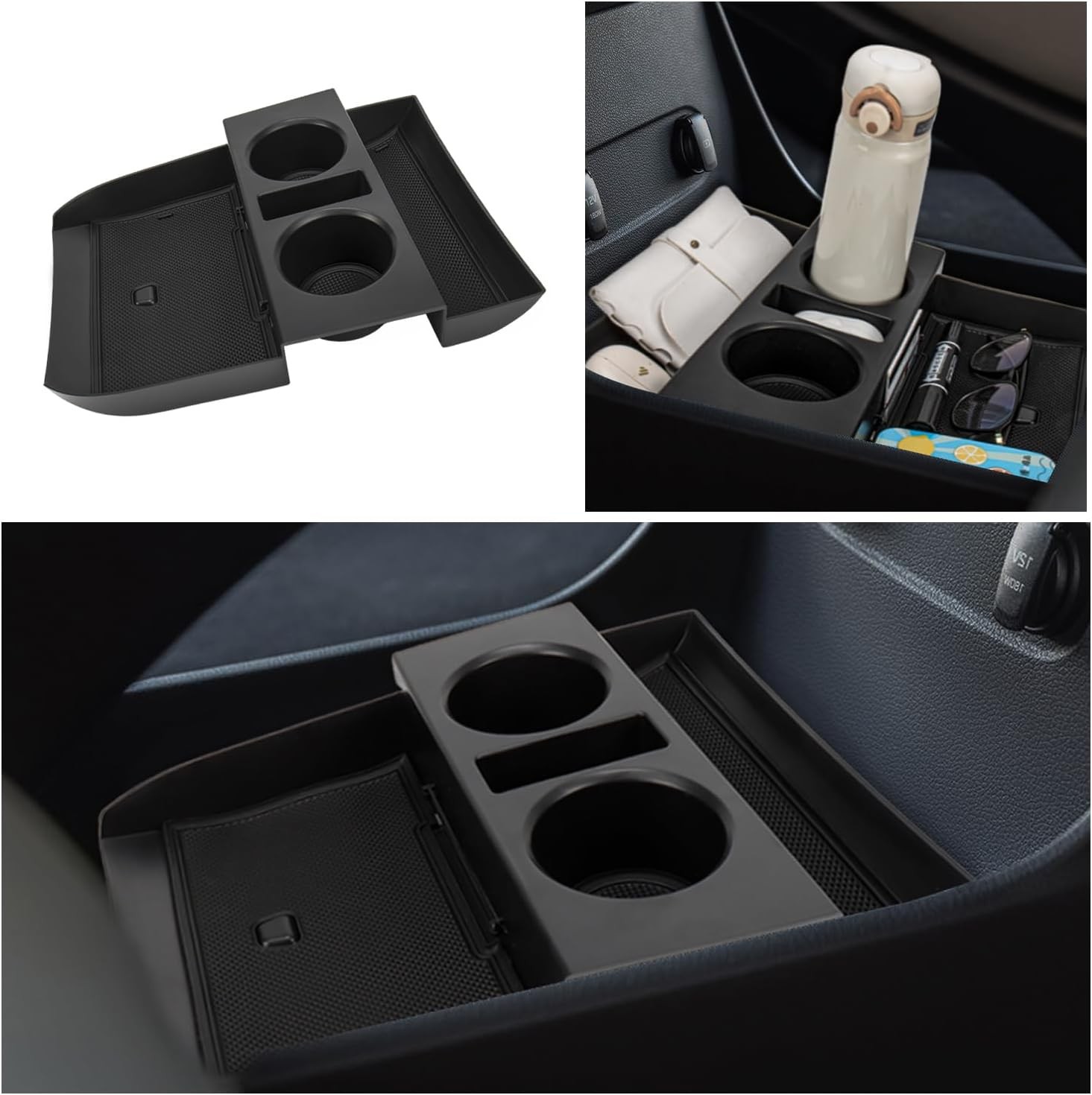 2PC Center Console Organizer Tray for 2023-2025 Accessories with Armrest Storage