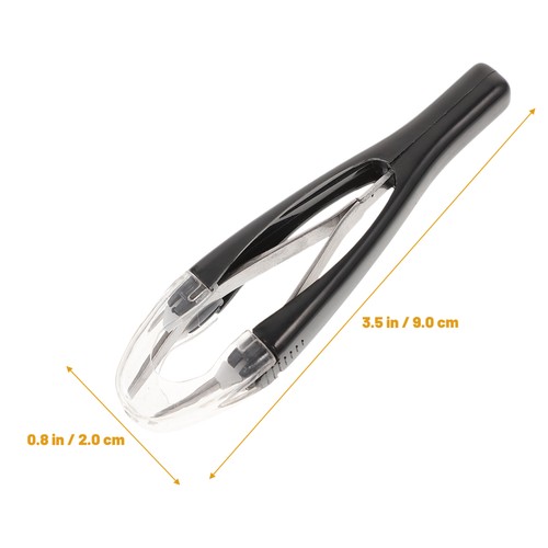 2 Pieces Automatic Eyebrow Clip Miss Bridegroom Tweezers Retractable with Tips - Bild 11 von 12