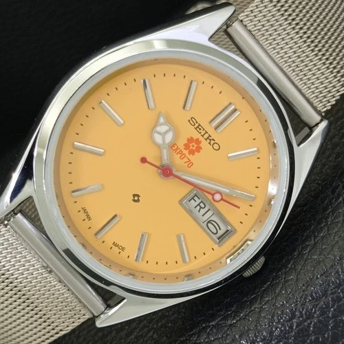 JAPAN VINTAGE REFURBISHED SEIKO EXPO 70 AUTOMATIC 6309A MENS WATCH a441904-1