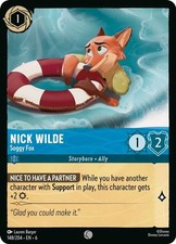 Nick Wilde - Soggy Fox Common Disney Lorcana Azurite Sea 148/204 NM
