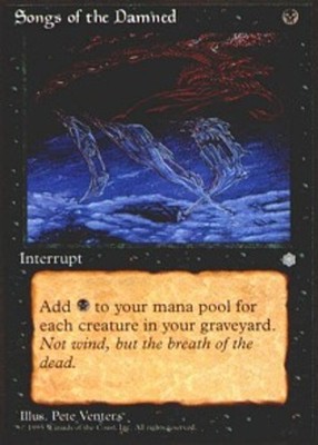 1x Songs of the Damned Moderate Play MTG Magic - Kid Icarus -