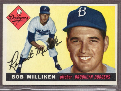 1955 Topps Set-Break #111 Bob Milliken NR-MINT *JAYSACE*