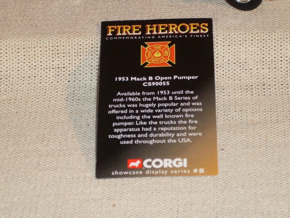 Corgi 1953 Mack B Open Pumper Diecast Fire Engine # CS90055, Lexington FD - Image 2 of 4