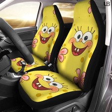 Spongebob Squarepants Car Seat Covers 2pcs Front Seats Protector Cute R108262 Spongebob Squarepants Car Seat Covers 2pcs Front Seats Protector Cute R108262