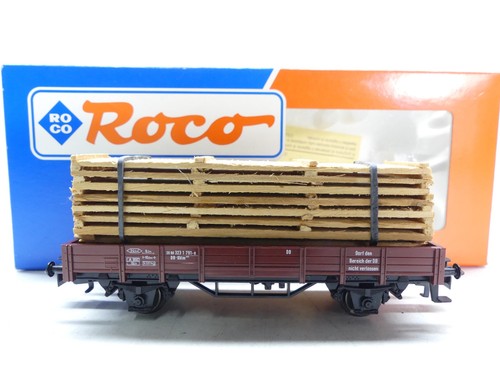 Roco H0 Niederbordwagen mit Ladung 323 1 791-8, DB, AC, NEU in EVP #65680 | Zustand: Gebraucht
