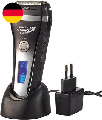 Herren Elektro-Rasierer Mit Trimmer   Lc-Display/Aufladbar/Kabellos/Station, 130