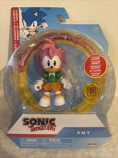 Sonic The Hedgehog - Classic Amy 4" Figure W Coin Accessory - Jakks Pacific New
