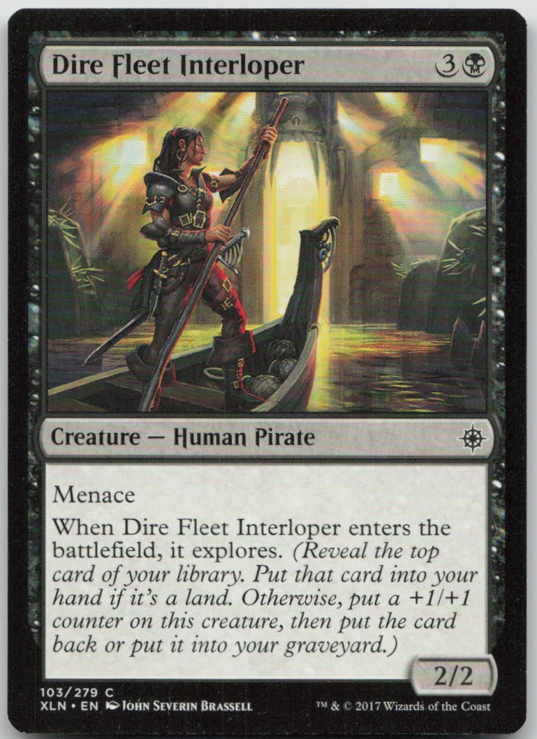 Dire Fleet Interloper #103 Common Ixalan Magic: The Gathering Warped