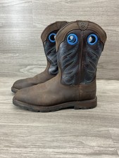 Ariat Work Boot Mens 11 D Groundwork Waterproof Steel Toe Leather Blue 10034720