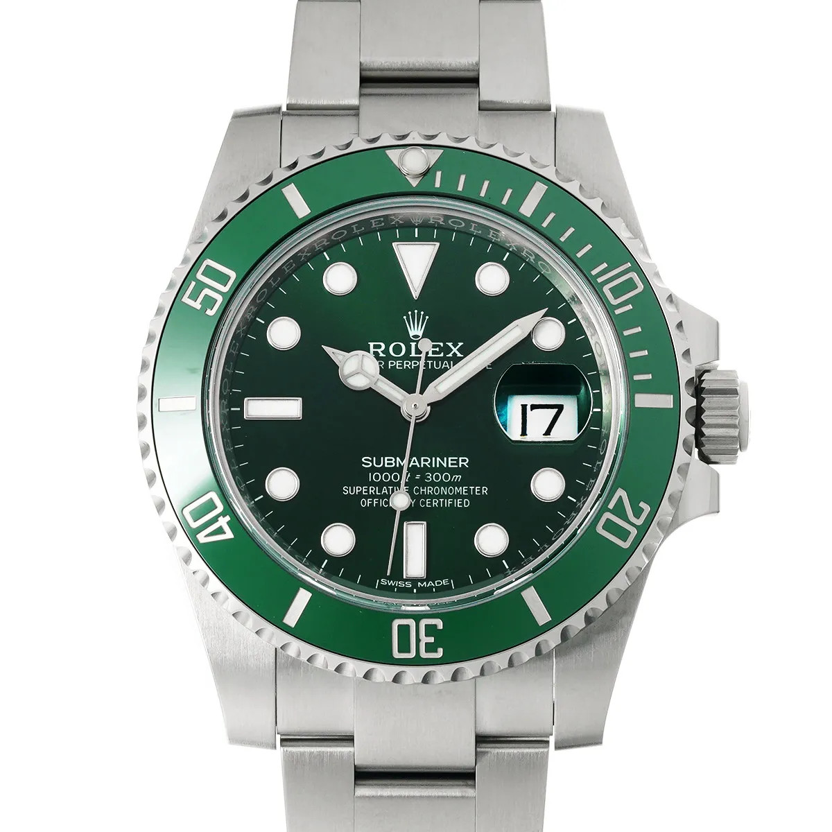 Rolex Submariner 116610LV 40mm Stainless Steel Green Wristwatch #WW10327