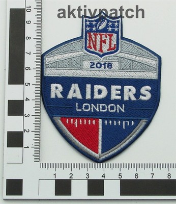 2018 NFL London Game Raiders Schild logo patch sew on embroidery Aufnäher