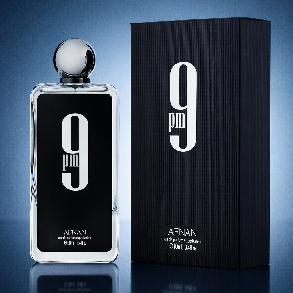 Afnan 9pm Eau de Parfum Spray 3.4 fl oz Vanilla Amber Cinnamon