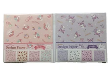 Sanrio Origami Design Paper – Kuromi & My Melody – Japan – 4 Designs, 20 Sheets
